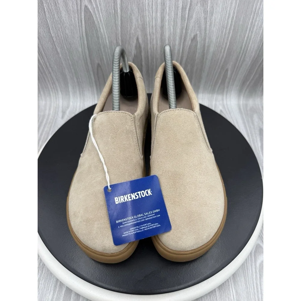 Birkenstock Oswego Womens US 7 EU 38 Narrow Brown Suede Slip On Comfort Shoes